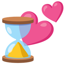 two hearts and hourglass done