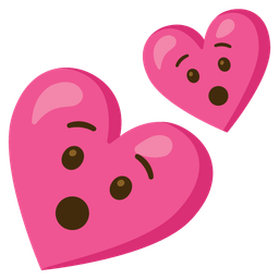 Two hearts and Hushed face