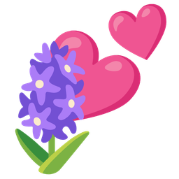 two hearts and hyacinth