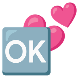 two hearts and OK button
