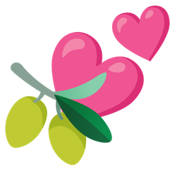 two hearts and olive