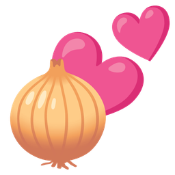 two hearts and onion