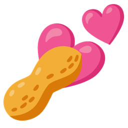 two hearts and peanuts