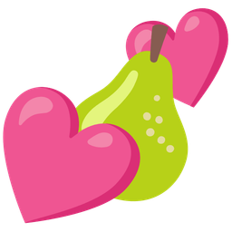 Two hearts and Pear