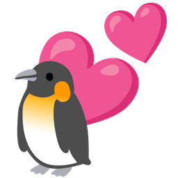 Two hearts and Penguin