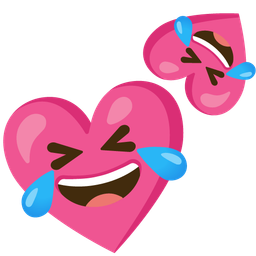 Two hearts and Rolling on the floor laughing