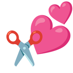 Two hearts and Scissors