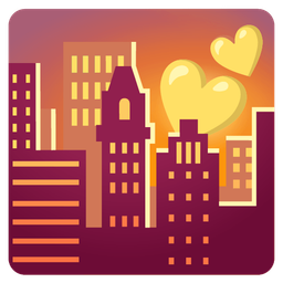 Two hearts and Sunset