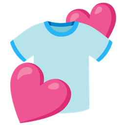 two hearts and t-shirt