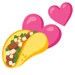 two hearts and taco