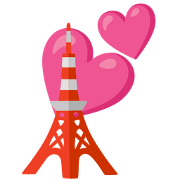 Two hearts and Tokyo tower