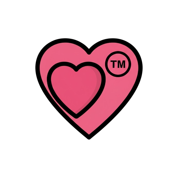 Two hearts and Trade mark