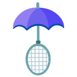 umbrella and badminton