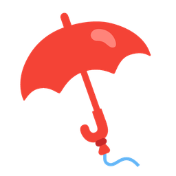 umbrella and balloon