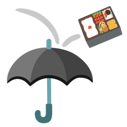 umbrella and bento box