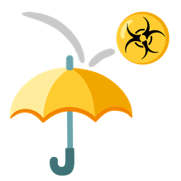 umbrella and biohazard