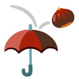umbrella and chestnut