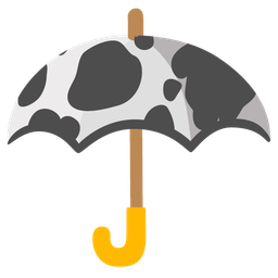 umbrella and cow face