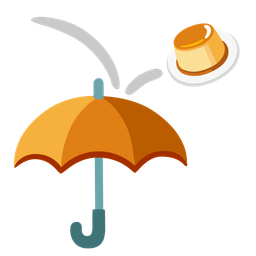 umbrella and custard