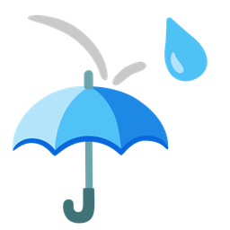 umbrella and droplet