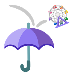 umbrella and ferris wheel