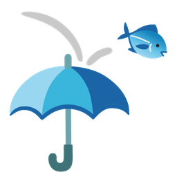 umbrella and fish
