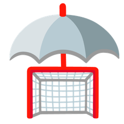 umbrella and goal net