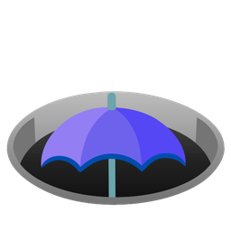 umbrella and hole