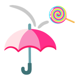 umbrella and lollipop
