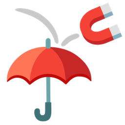 umbrella and magnet