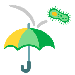 umbrella and microbe