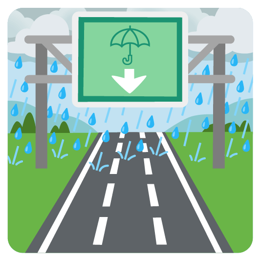 Umbrella and Motorway