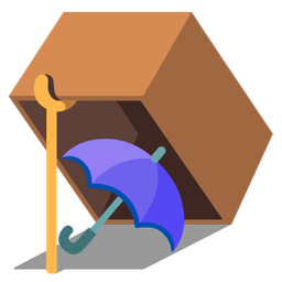 umbrella and mouse trap