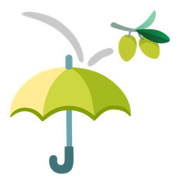 umbrella and olive