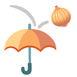 umbrella and onion