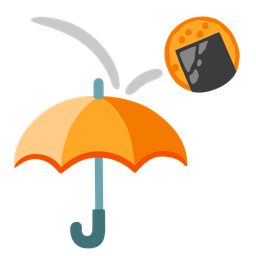 umbrella and rice cracker