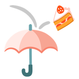 umbrella and shortcake