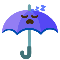 umbrella and sleeping face