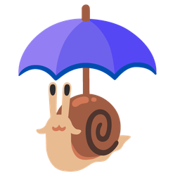 umbrella and snail