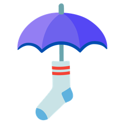 umbrella and socks