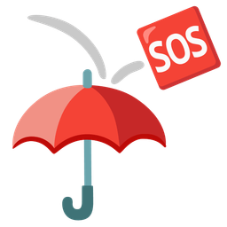 umbrella and SOS button