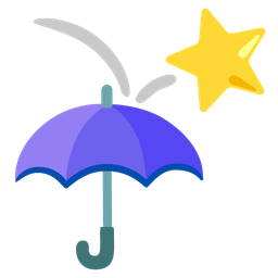 umbrella and star