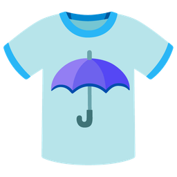 umbrella and t-shirt