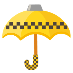 umbrella and taxi