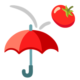 umbrella and tomato