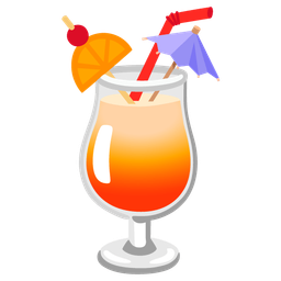 umbrella and tropical drink