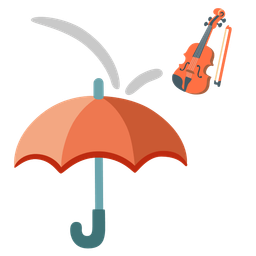 umbrella and violin