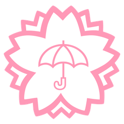umbrella and white flower
