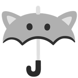 umbrella and wolf