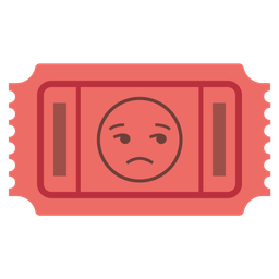 unamused face and admission tickets